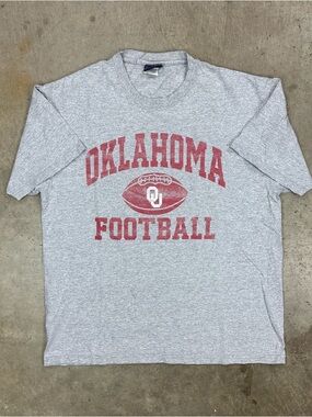 Vintage OU Sooners Football Faded T-Shirt